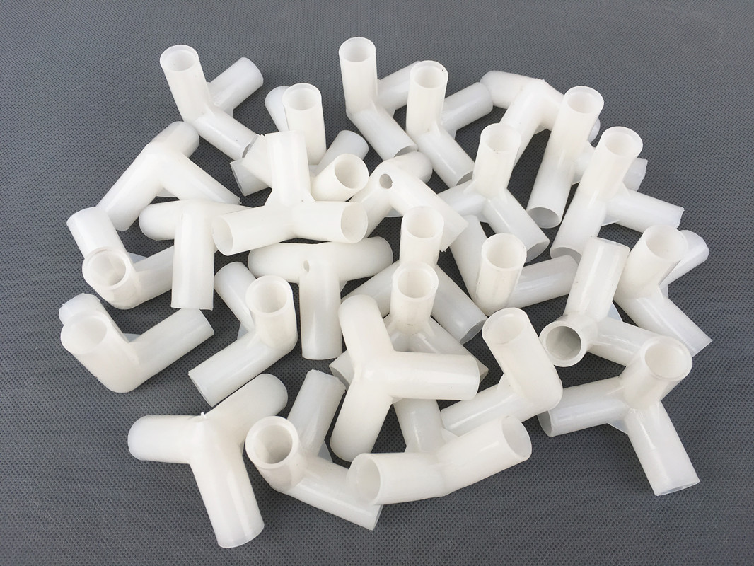 Factory direct supply of plastic three-way joints specifically for mosquito net 1.3 frame accessories. Wholesale in stock. Inner diameters available from 7.9mm to 8.5mm pic 5