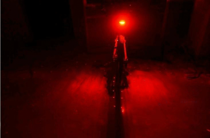 Bicycle light, laser taillight, parallel line warning taillight, mountain bike dead fly parts, cycling equipment pic 7
