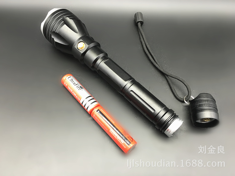 The manufacturer supplies wholesale L2 high-intensity professional diving deep-sea operation patrol aluminum alloy flashlights of 2 pieces 18650 pic 6