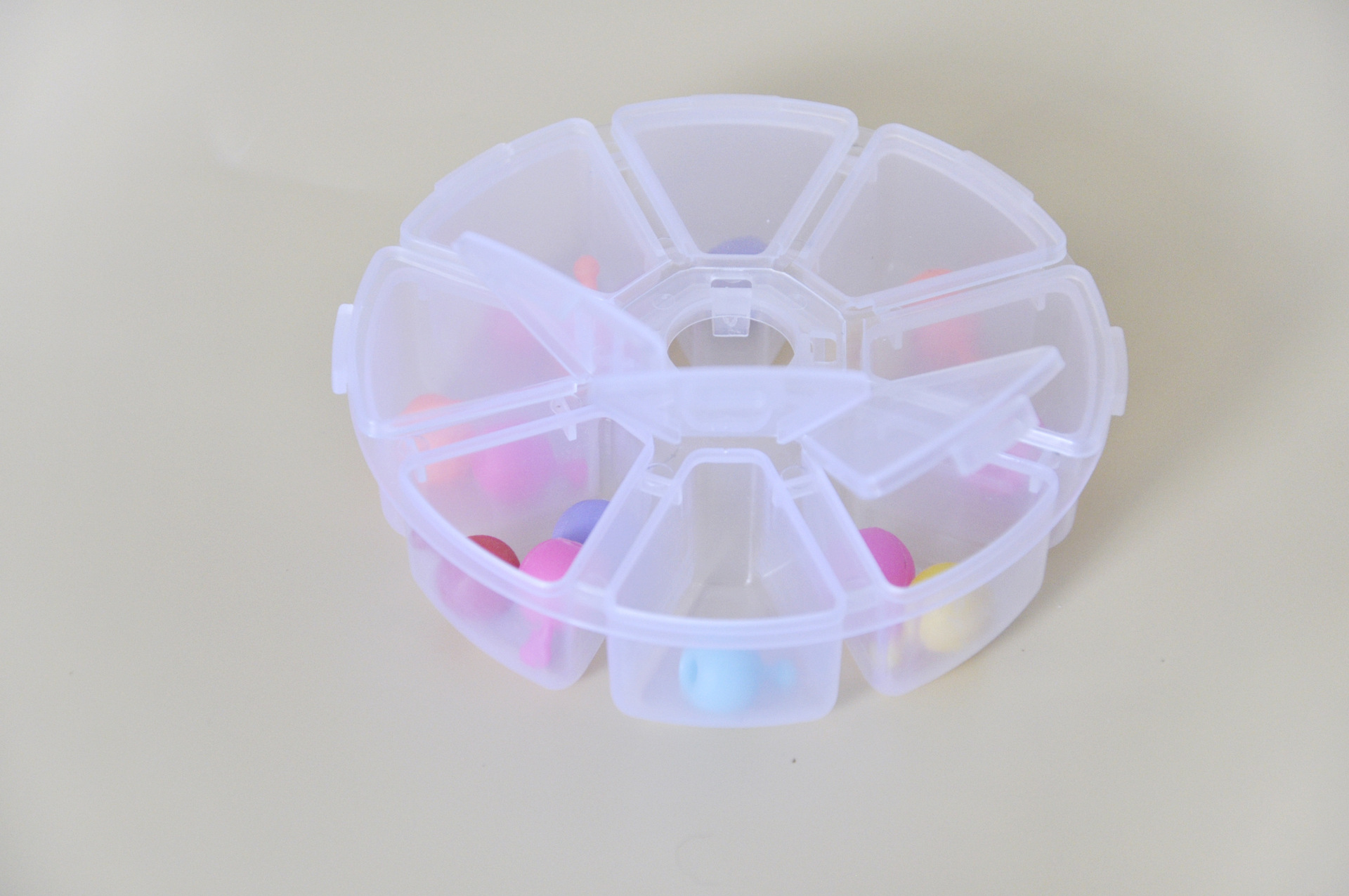 Compartments plastic desktop storage box with 10, 15 and 24 compartments transparent button fishing gear accessories, jewelry and cosmetics packaging box pic 57