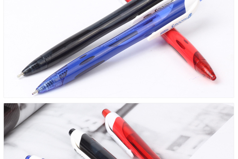 天丰塑料圆珠笔中油笔5331三色中油笔广告中油笔顺滑不漏油详情10