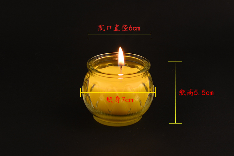Special offer from the manufacturer: Hongde 24-hour flat-mouthed lotus butter Lamp, a fine product for offering to Buddha pic 1