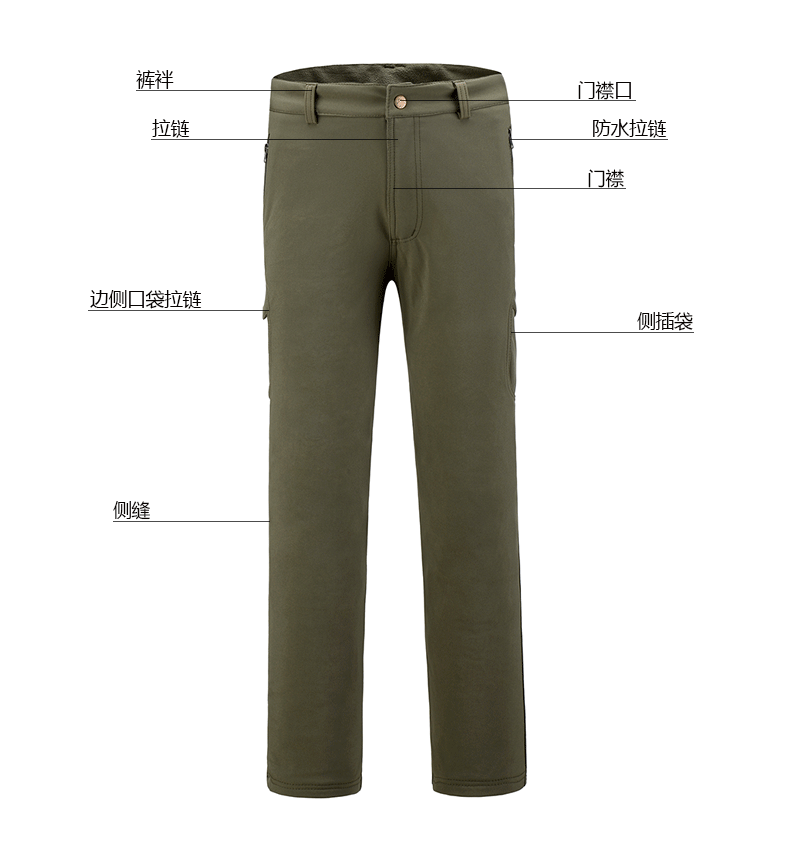 Yitu Tactical Sports Shark Skin Waterproof Soft Shell Down Jacket and Pants Alpha Green Warm Fleece Camouflage Down Jacket Set pic 41