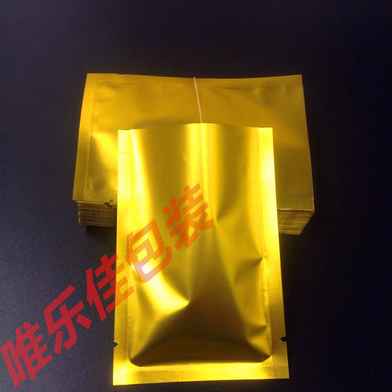 In stock: matte gold flat bags, gold matte aluminum bags, aluminum foil flat bags, mask bags, powder bags, vacuum bags, food bags pic 6