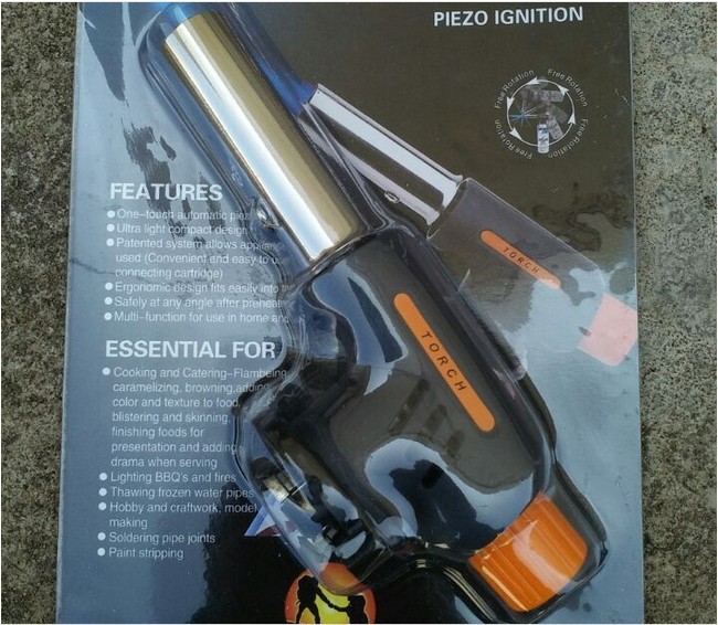 Butane gas spray gun, open flame igniter, kitchen, portable windproof outdoor spray gun, welding gun, gas pic 48