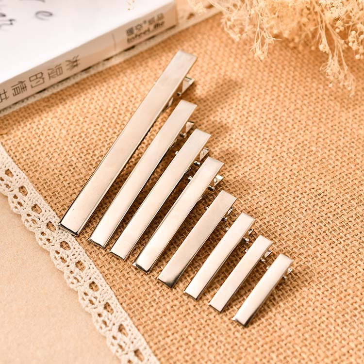 Square duckbill clips, diy hair clips, wholesale hair accessory materials, bb clips, plain clips, hair clips, square clips, duckbill clips, headwear pic 9