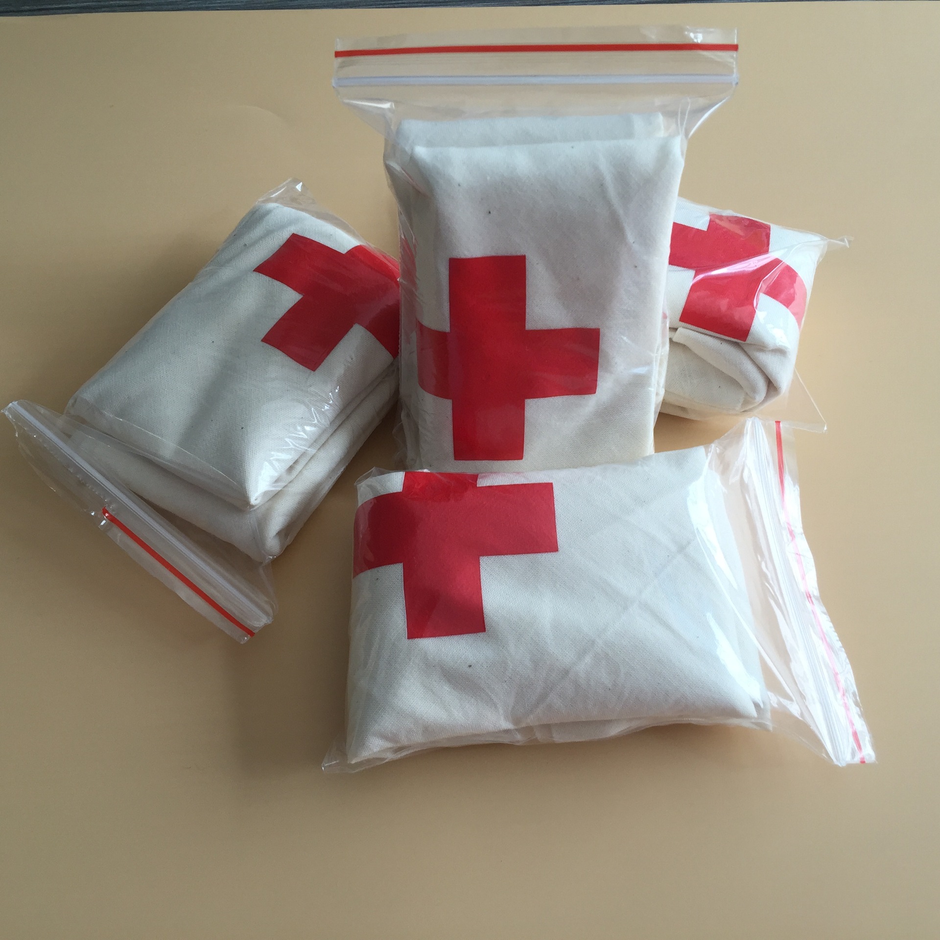 Home pure cotton triangular bandage, Red Cross training first aid kit accessories, bandage breathing mask, training first aid set pic 14