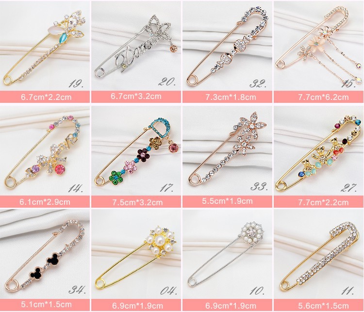 Extra-large pins, shawls, sweater buttons, simple large pins, safety pins, button pins, paper clips, paper clips, brooches pic 6