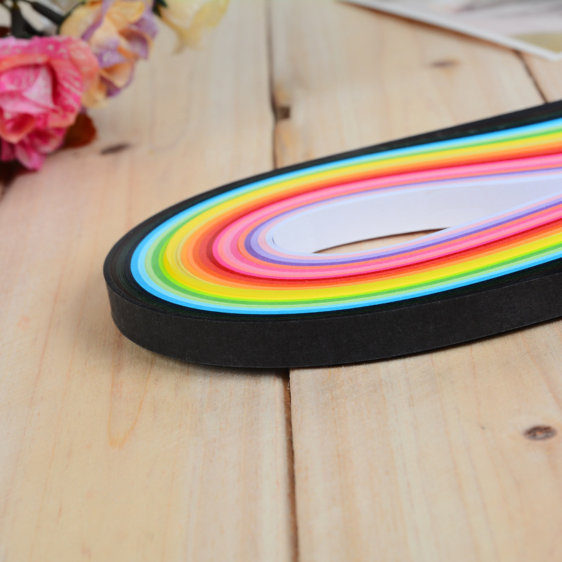 混色衍纸26色衍纸衍纸纸条5mm衍纸材料手工纸衍纸条批发详情4