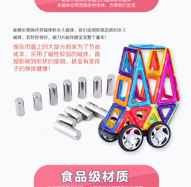 【加工定制】磁力片儿童套装玩具早教益智百变磁性拼装积木详情28
