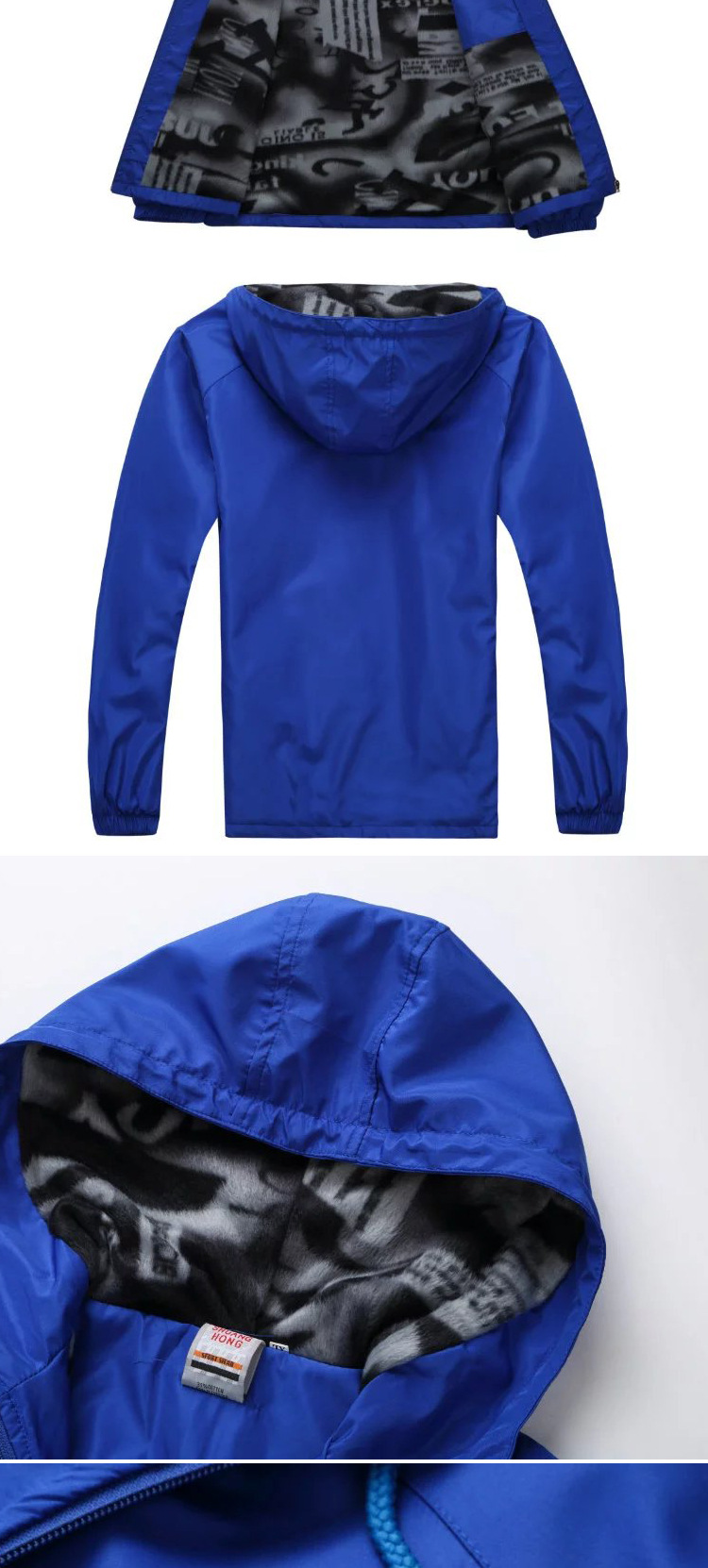 冬季抓绒户外广告风衣外套文化衫工衣厚实保暖防寒工装印字logo详情5