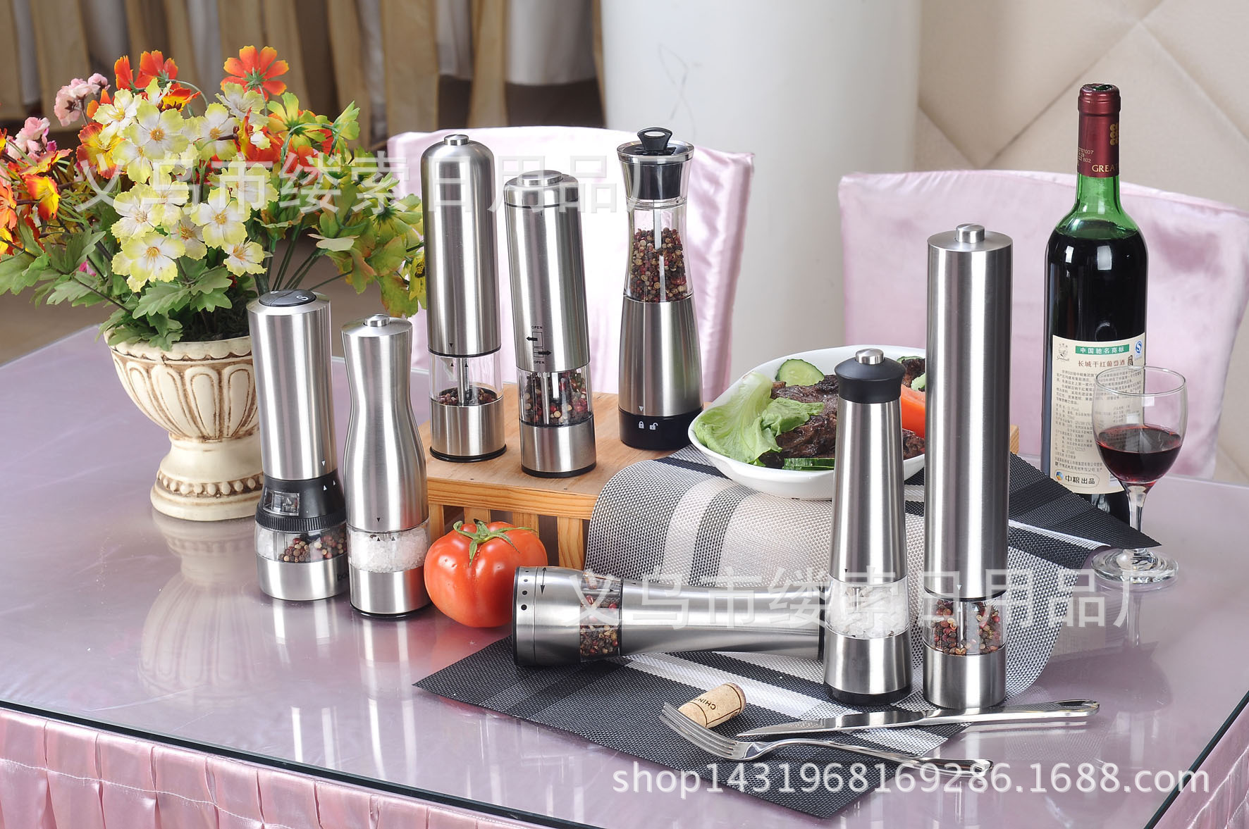 木质胡椒磨跨境新款6寸胡椒研磨器水曲柳手动橡胶木胡椒磨 跨境款详情15