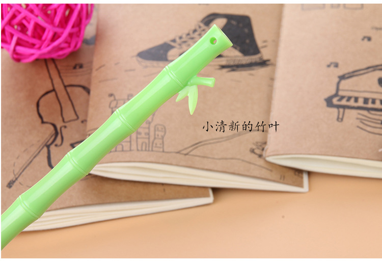 Creative and simple Chinese-style bamboo gel pen, cute and creative black 0.5 smooth quick-drying signature gel pen pic 128