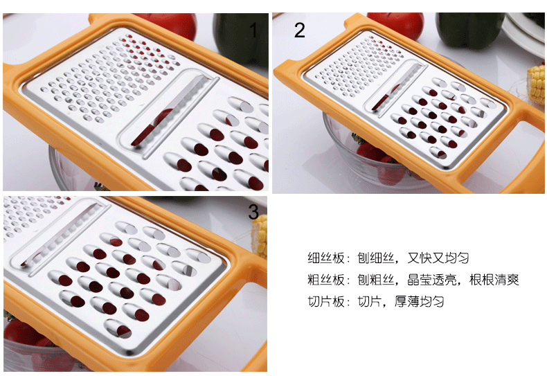 Stainless steel fruit and vegetable grater, fruit knife, grater, peeler, multi-purpose potato slicer, best-selling product pic 19