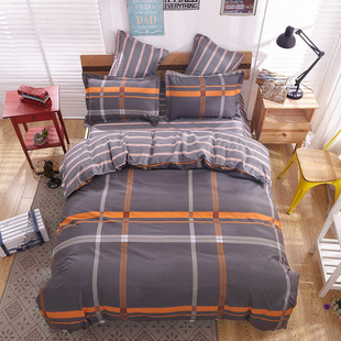 Wholesale 4-piece bed gift sets, home textile brushed 4-piece sets, 1.5-meter and 1.8-meter student daily necessities pic 8
