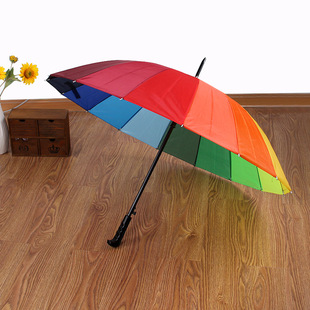 Creative and fresh long-handled transparent umbrellas, colorful straight-pole transparent umbrellas, automatic wholesale, logo advertising gift umbrellas pic 7
