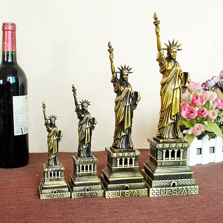 Creative metal handicrafts, American home craft ornaments, Statue of Liberty model ornaments in multiple sizes pic 27