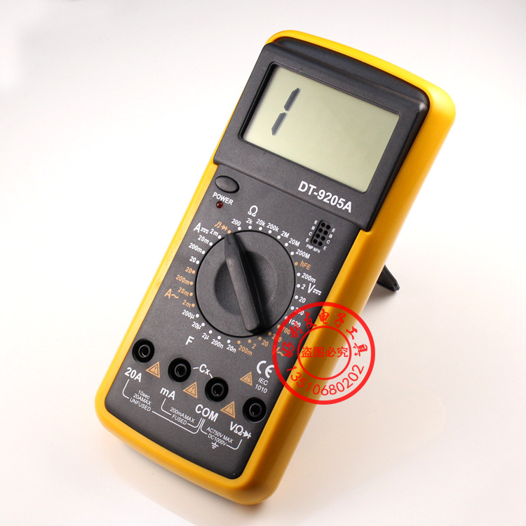 特价高品质智能数字万用表DT9205A万能表电压电流表带蜂鸣指示灯详情9