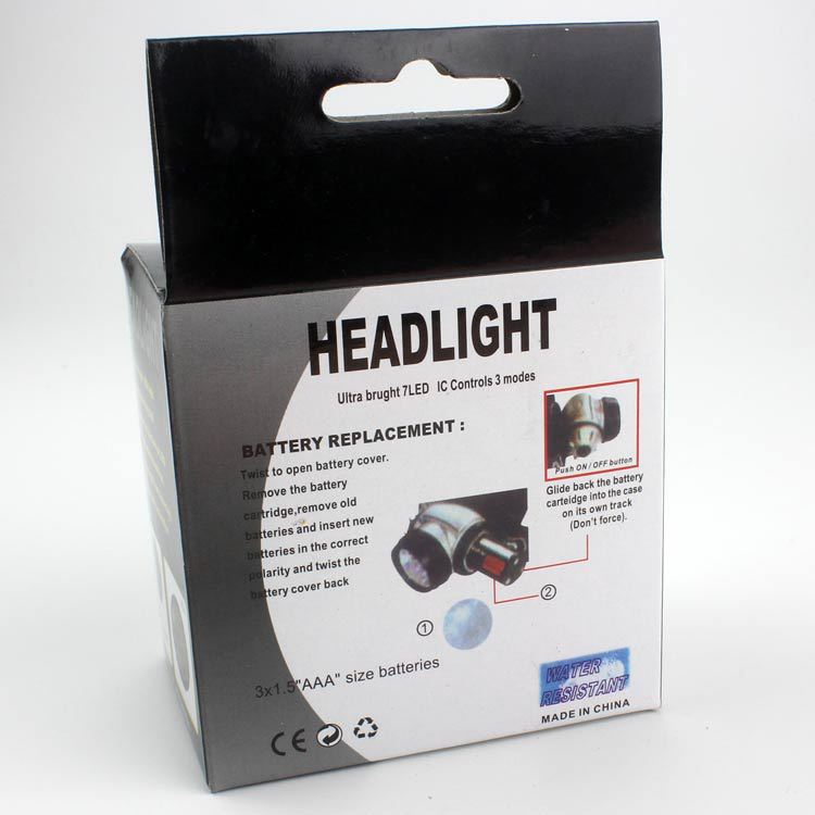 7.9.12.14.16.18.19.21.23 Headlamp LED (battery not included) head-mounted for toolbox matching pic 27