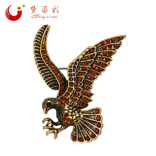 High-quality electroplated genuine white gold high-end horse brooch for men, Korean version, fashionable and versatile pin manufacturer wholesale pic 4