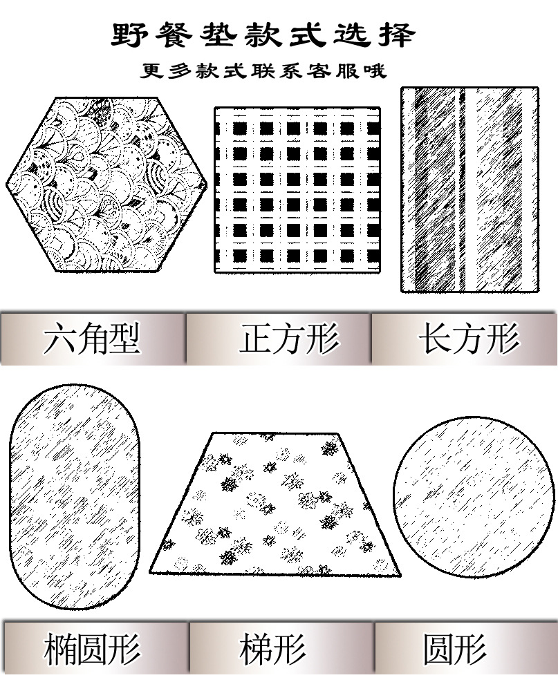 盛源200*210cm/150*210cm户外便携多功能野营露营地席防水详情12