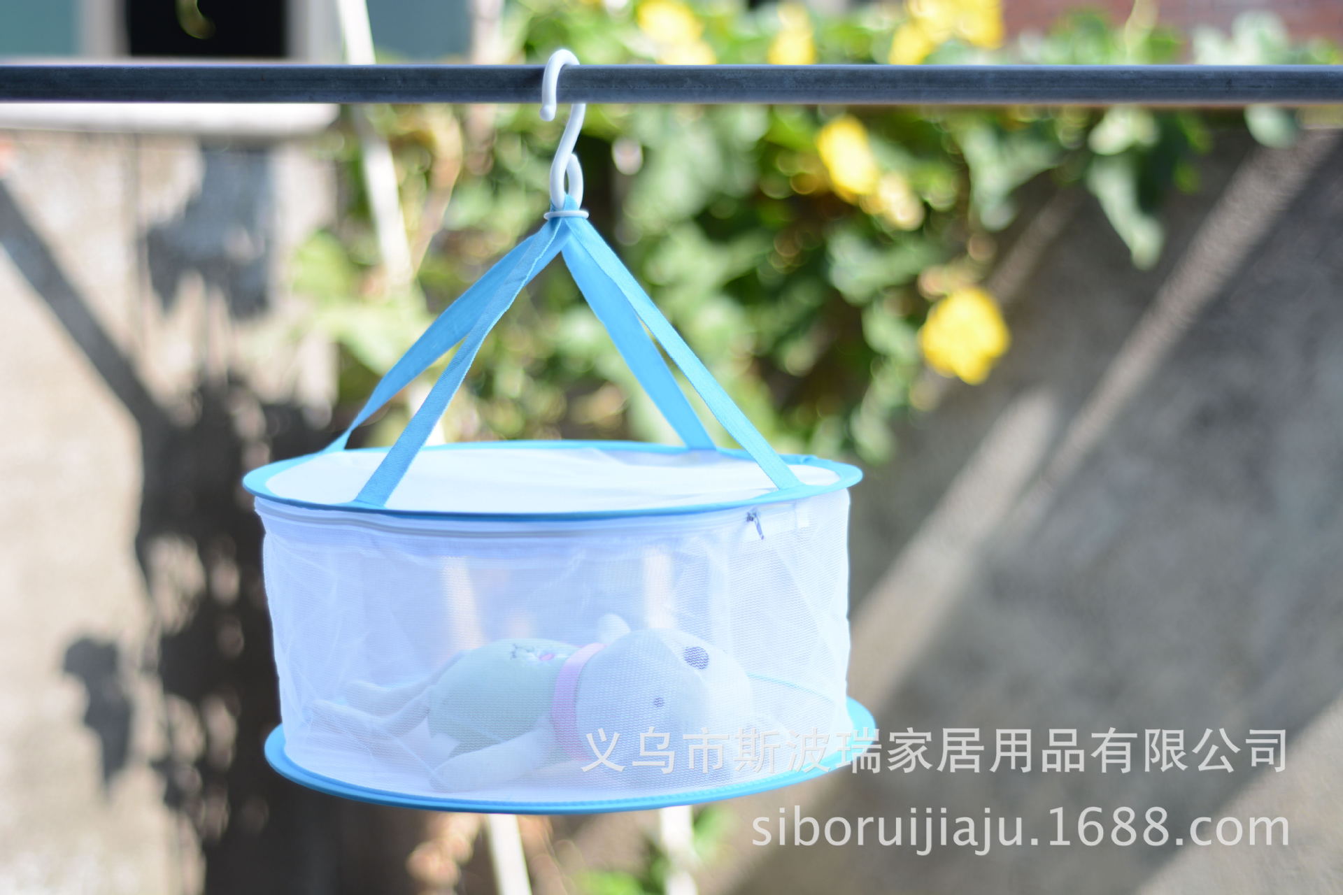 新款家居收纳晒衣篮现货批发现代简约单层晒衣篮内衣内裤晒衣网详情11