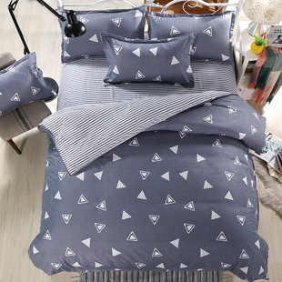 Wholesale 4-piece bed gift sets, home textile brushed 4-piece sets, 1.5-meter and 1.8-meter student daily necessities pic 1
