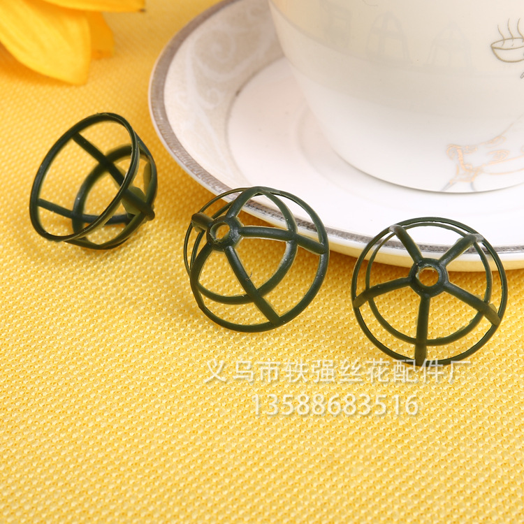 义乌厂家批发3厘米塑料空碗仿真花配件花类装饰材料橡塑塑胶零件脚塞塑料塞子配件详情7