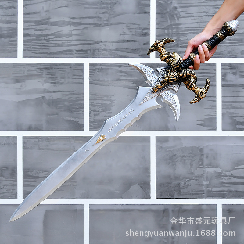 WOW魔兽cos武器道具PU霜之哀伤毁灭之锤魔兽世界莱恩国王之剑玩具详情3