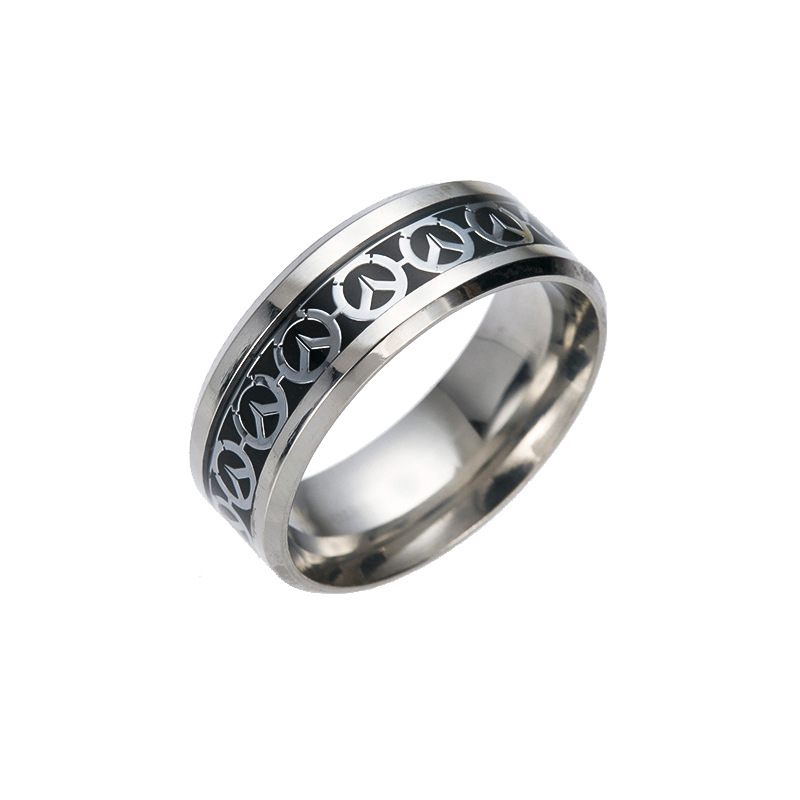 New stainless steel rings for anime and game accessories, European and American jewelry, AliExpress pic 16