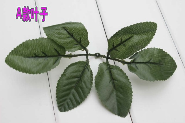 苹果绿色仿真花配件12头塑料花杆36cm清明花园艺仿真枝叶办公装饰详情8