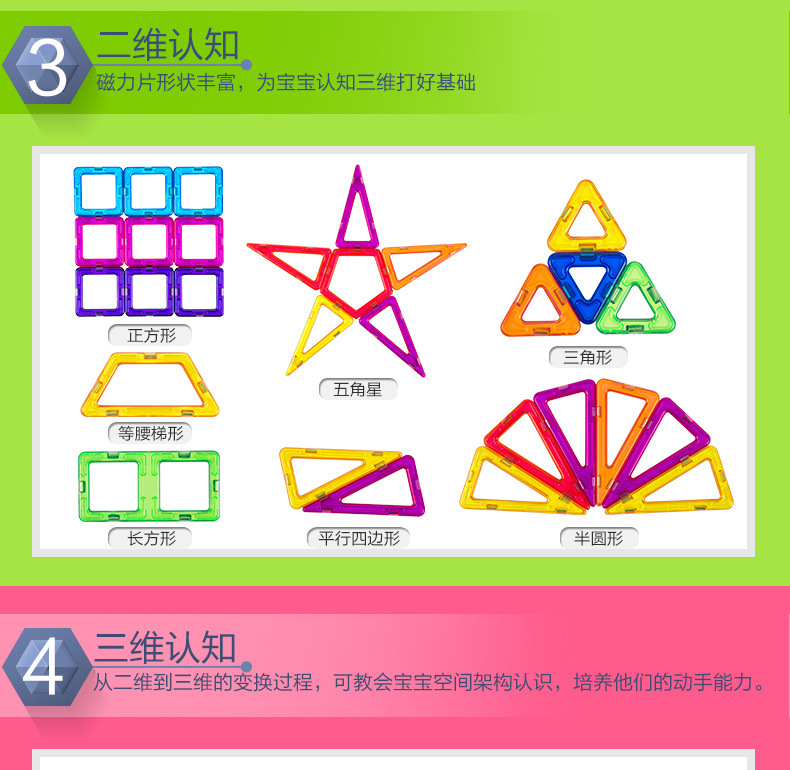 【加工定制】磁力片儿童套装玩具早教益智百变磁性拼装积木详情24