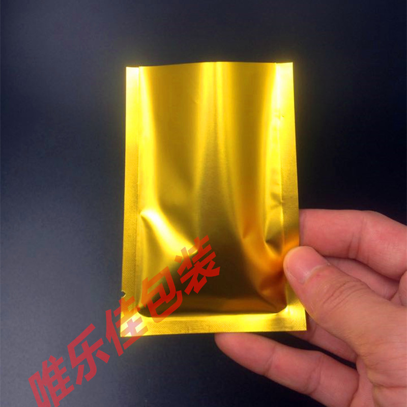 In stock: matte gold flat bags, gold matte aluminum bags, aluminum foil flat bags, mask bags, powder bags, vacuum bags, food bags pic 2