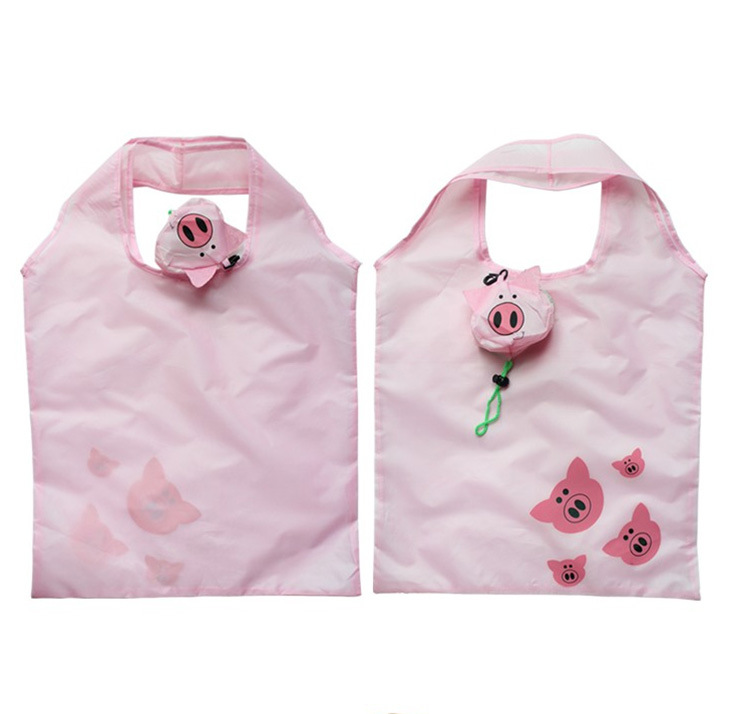 环保购物袋创意卡通动物折叠购物袋收纳包涤纶广告袋定制LOGO详情12