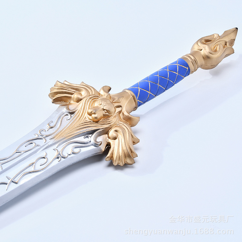 WOW魔兽cos武器道具PU霜之哀伤毁灭之锤魔兽世界莱恩国王之剑玩具详情11