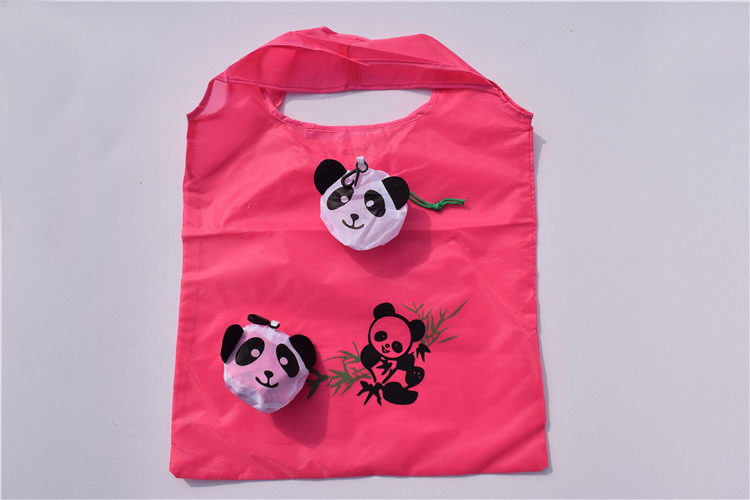 环保购物袋创意卡通动物折叠购物袋收纳包涤纶广告袋定制LOGO详情2