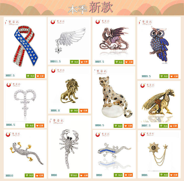 High-quality electroplated genuine white gold high-end horse brooch for men, Korean version, fashionable and versatile pin manufacturer wholesale pic 19