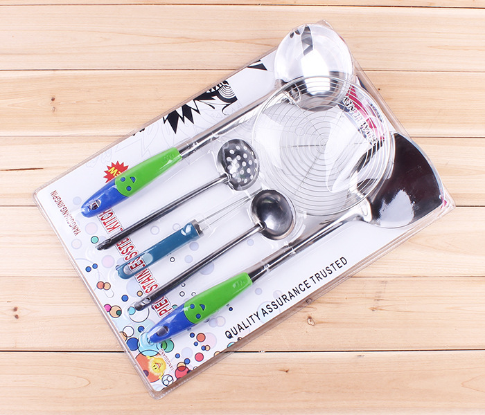 Cross-border best-selling five-piece sets of spoons, spatulas and strainers, multi-style kitchen utensware sets, wholesale of kitchenware peeling gifts pic 32