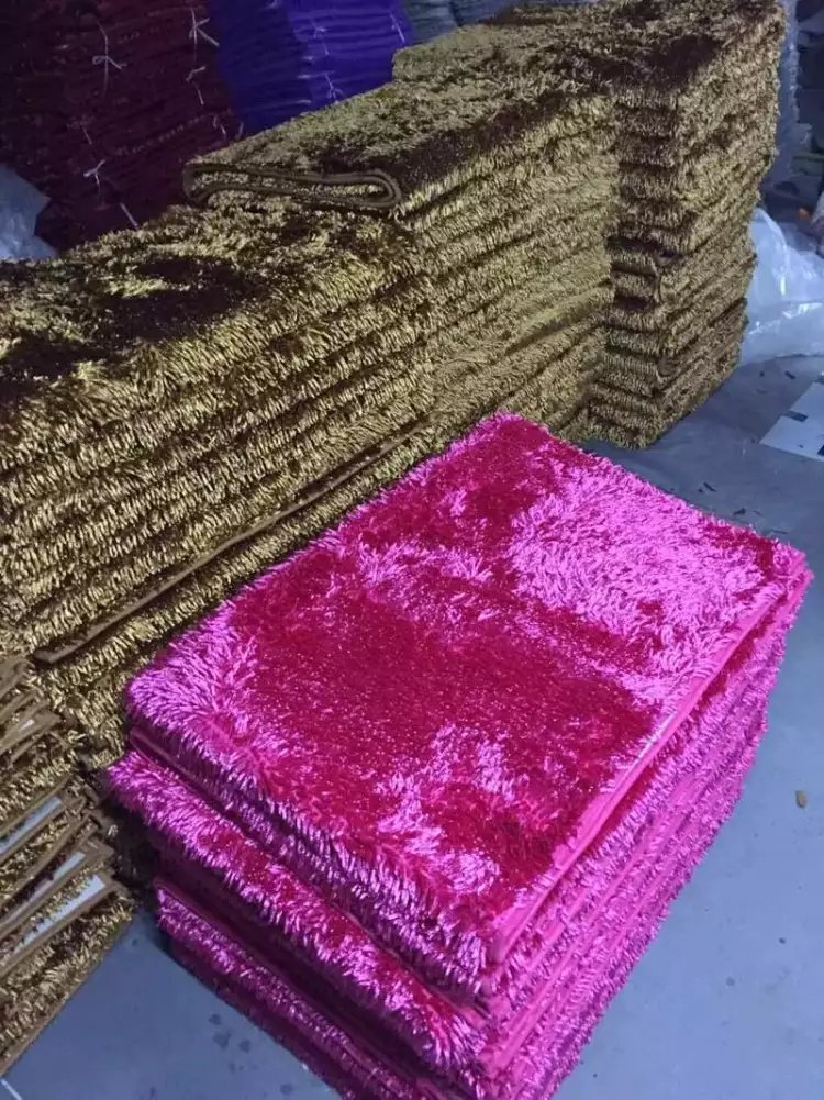 新款居家百货蹭土垫 吸水雪尼尔纯亮光丝经典门口垫客厅垫批发详情19