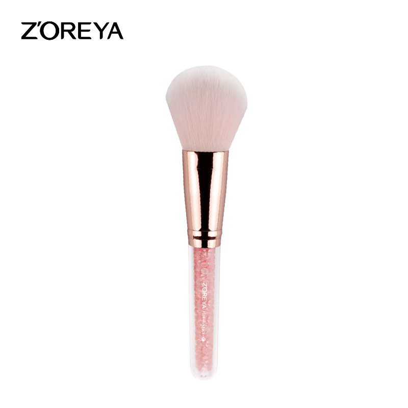 ZOREYA粉色尼龙毛内钻手柄散粉刷热销美妆工具美容护肤彩妆化妆刷刷包详情10