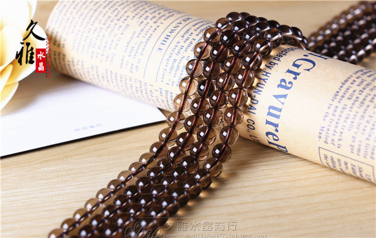 Jiuya Crystal Natural Tea Crystal Loose Beads DIY jewelry accessories Tobacco Crystal Tea Crystal semi-finished products wholesale pic 11