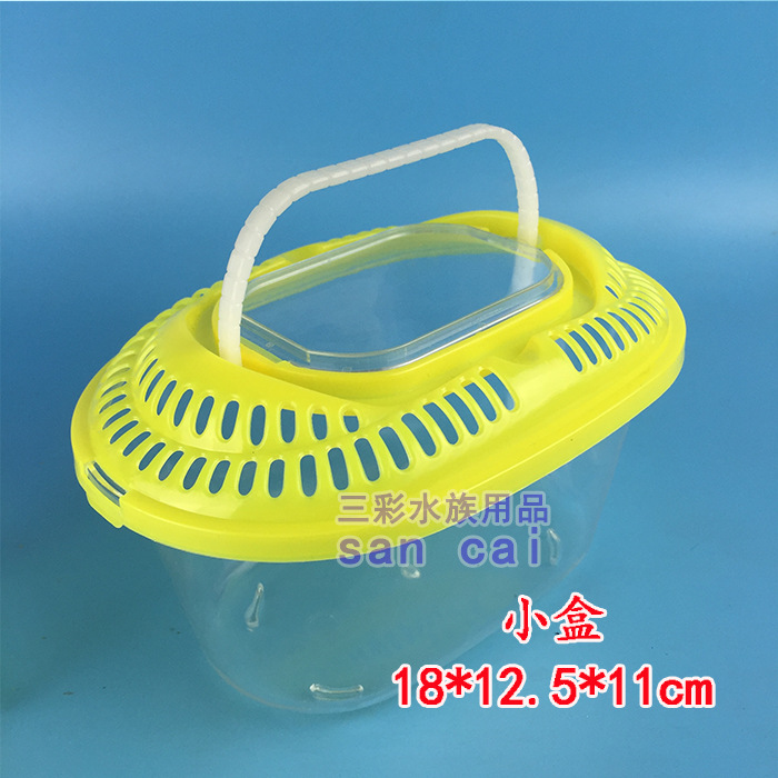 Factory direct sales of large, medium and small-sized portable plastic fish tanks, transparent turtle tanks, reptile pet breeding boxes pic 14