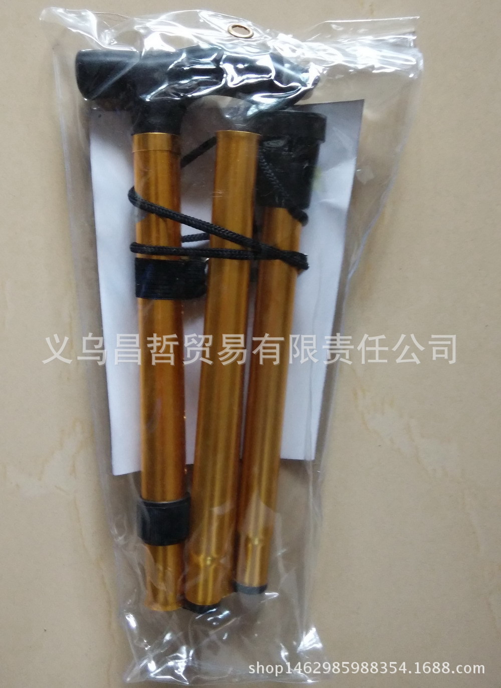 Aluminum alloy hiking stick, telescopic and foldable hiking stick, anti-slip walking stick, elderly reinforced adjustable 5-section walking stick pic 12