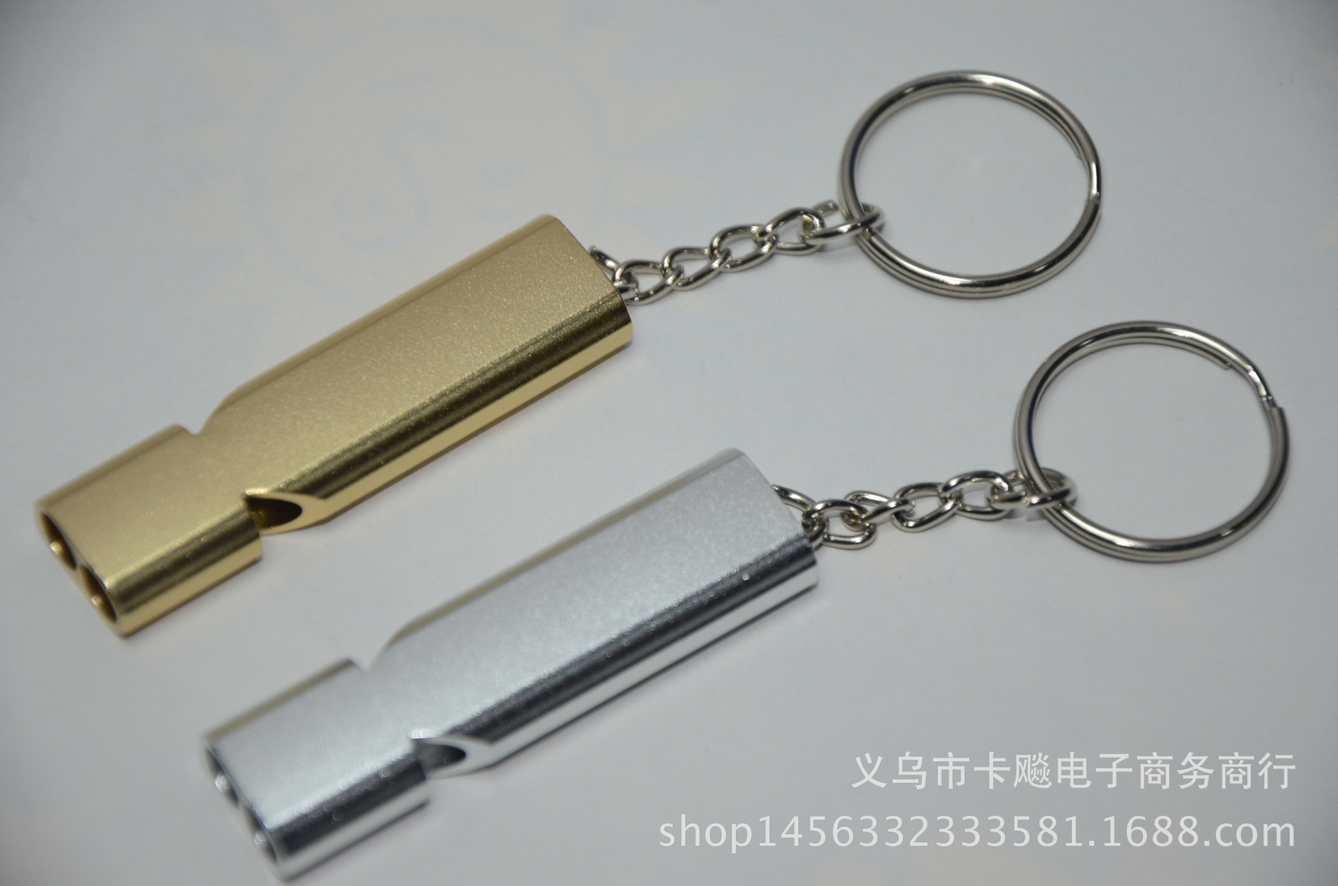 EDC portable outdoor equipment survival blast whistle, dual-tube resonance high-frequency aluminum alloy whistle, dual-frequency whistle pic 11