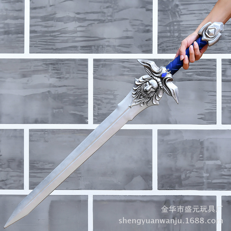 WOW魔兽cos武器道具PU霜之哀伤毁灭之锤魔兽世界莱恩国王之剑玩具详情4