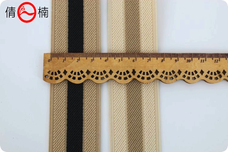 The manufacturer has 35mm wide single diagonal striped elastic band and elastic band in stock for shoes, hats, bags and clothing accessories, with multiple uses pic 5