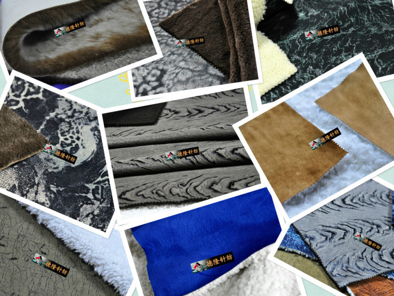 The shop owner recommends a three-in-one fabric of elephant-patterned gold-embossed warp knitted suede and laminated lambskin pic 2