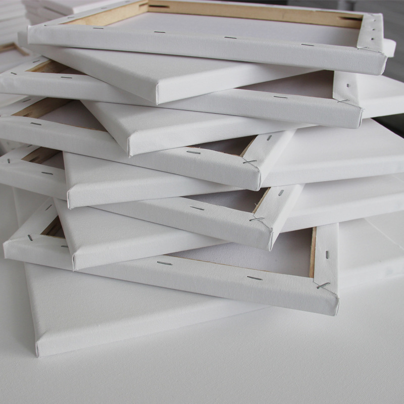 Factory wholesale solid wood stretched fabric oil painting frames, digital oil painting frames, European-style mortise and tenon picture frame strips, inner frame strips, picture board wooden frames pic 7