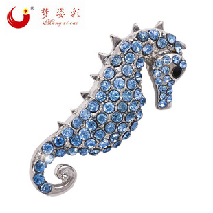 High-quality electroplated genuine white gold high-end horse brooch for men, Korean version, fashionable and versatile pin manufacturer wholesale pic 10