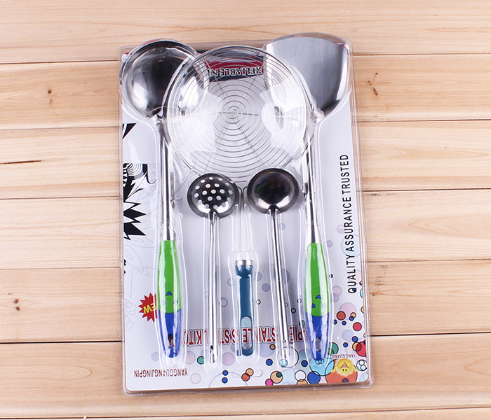 Cross-border best-selling five-piece sets of spoons, spatulas and strainers, multi-style kitchen utensware sets, wholesale of kitchenware peeling gifts pic 34
